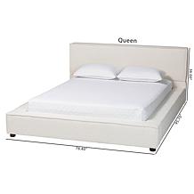 Wholesale Interiors Baxton Studio Bardia Fabric Queen Platform Bed