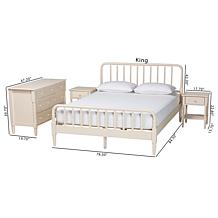 Wholesale Interiors Baxton Studio Braith King Set Nightstands
