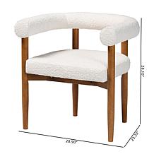 Wholesale Interiors Baxton Studio Caia Boucle Dining Chair