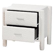Wholesale Interiors Baxton Studio Laria Modern Fabric Nightstand