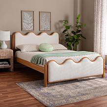 Wholesale Interiors Baxton Studio Lilia Mid Century Queen Bed