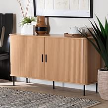 Wholesale Interiors Baxton Studio Lucia Fluted Wood Sideboard
