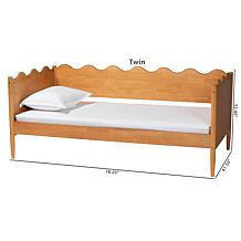Wholesale Interiors Baxton Studio Malaya Oak Brown Full Daybed