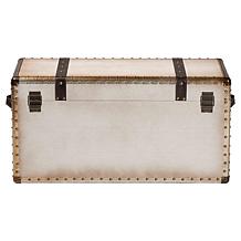 Wholesale Interiors Baxton Studio Nevio Vintage Canvas Storage Trunk