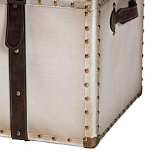 Wholesale Interiors Baxton Studio Nevio Vintage Canvas Storage Trunk