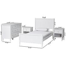 Wholesale Interiors Baxton Studio Roni White Twin Bedroom Set