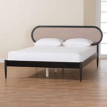 Wholesale Interiors Baxton Studio Shirin Mid Century Wood Queen Bed