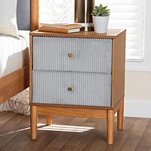 Wholesale Interiors Baxton Studio Taylin Gray Nightstand