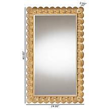 Wholesale Interiors Baxton Studio Vadim Antique Wood Frame Mirror