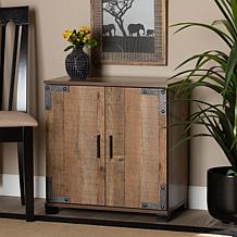 Wholesale Interiors Cyrille Wood 2-Door Shoe Cabinet