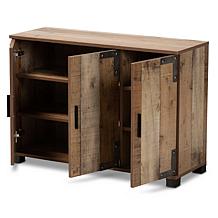 Wholesale Interiors Cyrille Wood 3-Door Shoe Cabinet