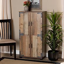 Wholesale Interiors Cyrille Wood 4-Door Shoe Cabinet