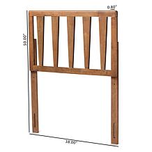 Wholesale Interiors Duncan Wood Twin Size Headboard