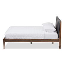 Wholesale Interiors Ember Fabric and Wood Queen-Size Platform Bed