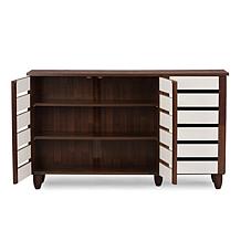 Wholesale Interiors Gisela 3-Door Wood Shoe Cabinet