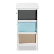 Wholesale Interiors Kalila Modern and Contemporary 3-Drawer Nightstand