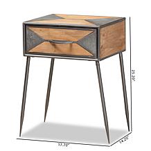 Wholesale Interiors Laurel 1-Drawer Nightstand