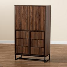 Wholesale Interiors Neil Wood and Metal Multipurpose Storage Cabinet