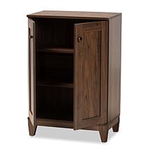 Wholesale Interiors Nissa Wood 2-Door Shoe Storage Cabinet