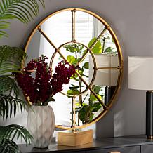 Wholesale Interiors Ohara Gold Finished Metal Accent Wall Mirror