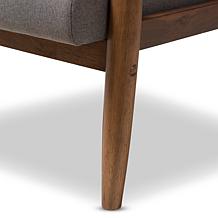 Wholesale Interiors Roxy Upholstered Button-Tufted Chair - Walnut