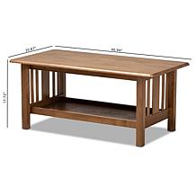 Wholesale Interiors Rylie Rectangular Wood Coffee Table