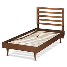 Wholesale Interiors Ryo Walnut Finished Wood Twin Size Platform Bed