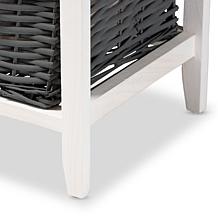 Wholesale Interiors Shadell Modern 1-Drawer Storage Unit with Basket