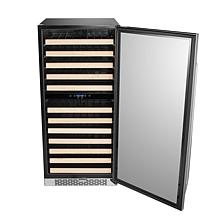 Whynter 92 Bottle Built-in Stainless Steel Dual Zone Wine Refrigerator