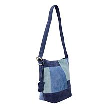 Wildflower Suede Patchwork Bucket Bag