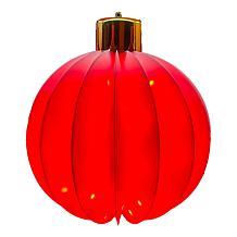 Winter Lane 18" RGB Holiday Foldable Orb with Toppers
