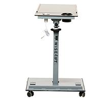 WiseLift Black Standing Desk/Overbed Table with USB Ports