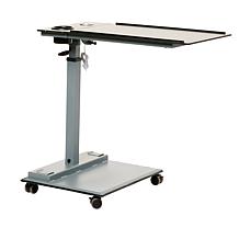 WiseLift Black Standing Desk/Overbed Table with USB Ports