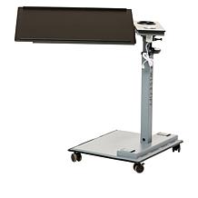 WiseLift Black Standing Desk/Overbed Table with USB Ports