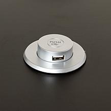 WiseLift Black Standing Desk/Overbed Table with USB Ports