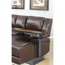 WiseLift Natural Standing Desk/Overbed Table with USB Ports
