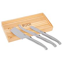 Wolfgang Puck 3-piece Stainless Steel Cheese Knife Set