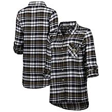 Women's Concepts Sport Black New Orleans Saints Mainstay Plaid Full...