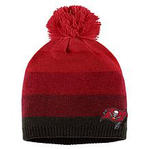 Women's WEAR by Erin Andrews Red Tampa Bay Buccaneers Ombre Pom Kni...