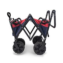 Wonderfold Wagon Beach Tire Push and Pull Folding Wagon