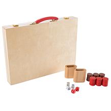 Wood Backgammon Board Game- Complete Set With Folding Board by Hey!...