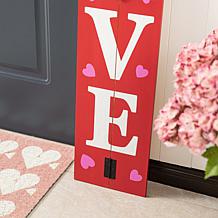 Wooden LOVE House-Shaped Porch Decor