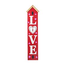 Wooden LOVE House-Shaped Porch Decor