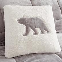 Woolrich Alton 4-piece Gray/Ivory Plush to Sherpa King Comforter Set