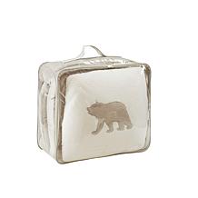 Woolrich Alton 4-piece Taupe/Ivory Plush to Sherpa King Comforter Set