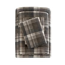 Woolrich Cotton Flannel Brown Sheet Set - King