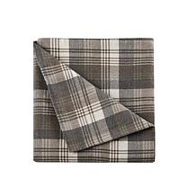Woolrich Cotton Flannel Brown Sheet Set - Queen