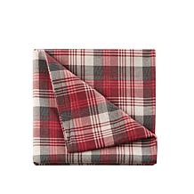 Woolrich Cotton Flannel Red Sheet Set - Queen