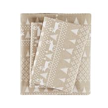 Woolrich Flannel Cotton 4-piece California King Sheet Set