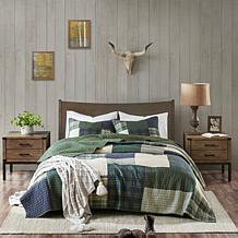 Woolrich Mill Creek Oversized Cotton Quilt Set - Full/Queen